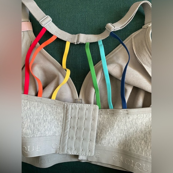 Cacique Heather Gray Bra with Yellow Bow - Picture 7 of 9